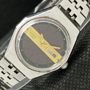 Vintage 1971 Citizen Automatic Womans Silver Watch W/daydate & Gold accents